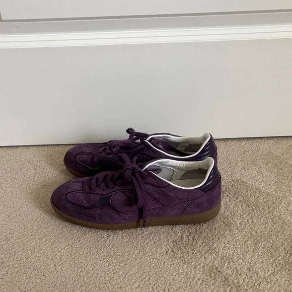 alohas紫色スエードローカットスニーカー alohas紫色スエードローカットスニーカー